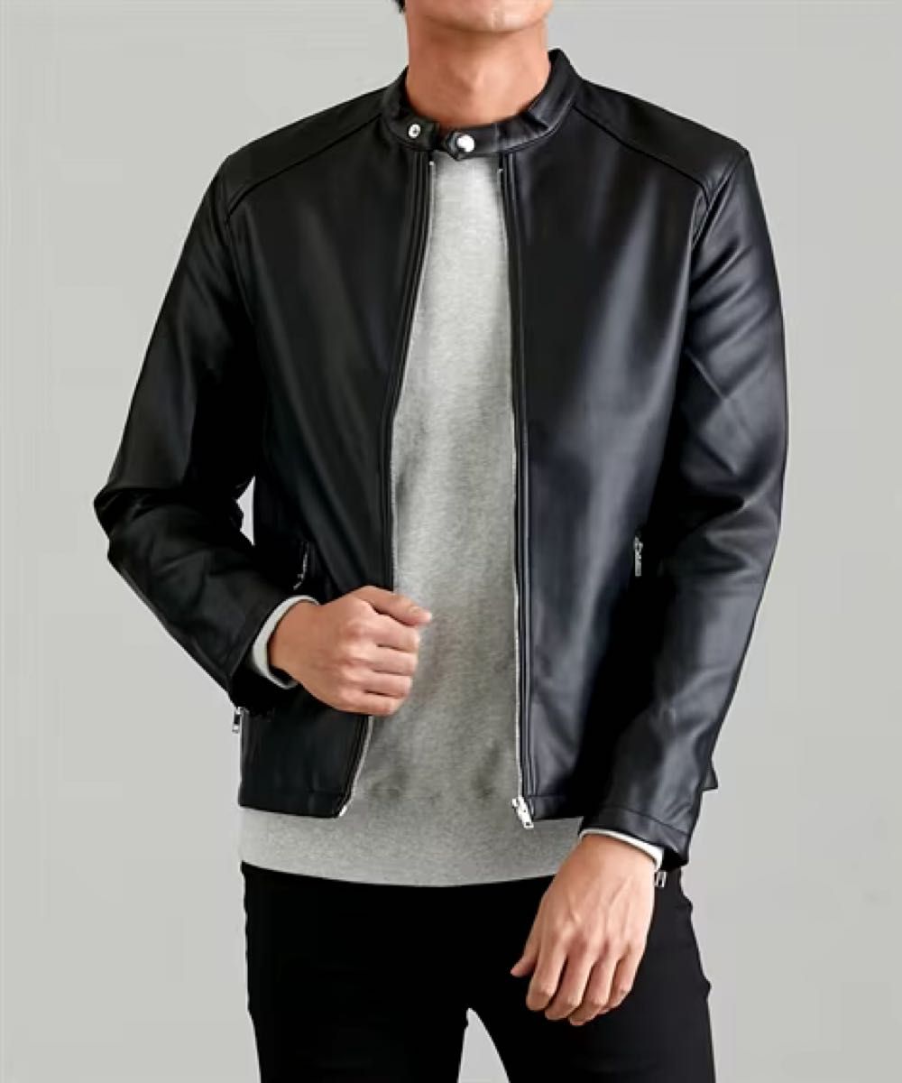 kouglamb シングルライダース サイズ4 ネイビー - ジャケット kouglamb シングルライダース サイズ4 ネイビー - ジャケット
