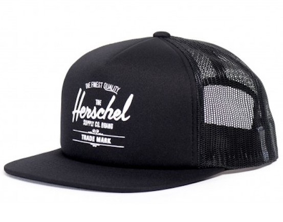 Herschel Supply Co. Whaler Trucker Hat Cap Black キャップ_画像1