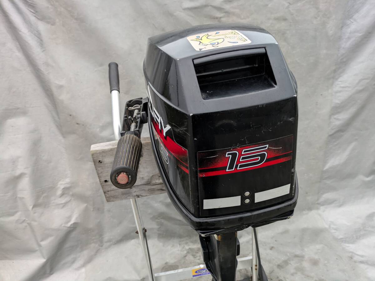 31000円 マーキュリー 2スト 15馬力 動作良好 タンク&ホース付き 31000円 マーキュリー 2スト 15馬力 動作良好 タンク&ホース付き