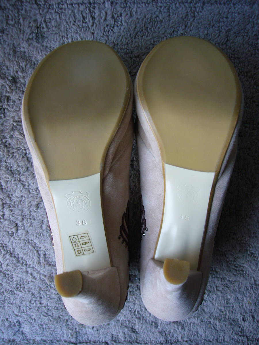 *Maria Esse suede pumps beige 38 new goods 