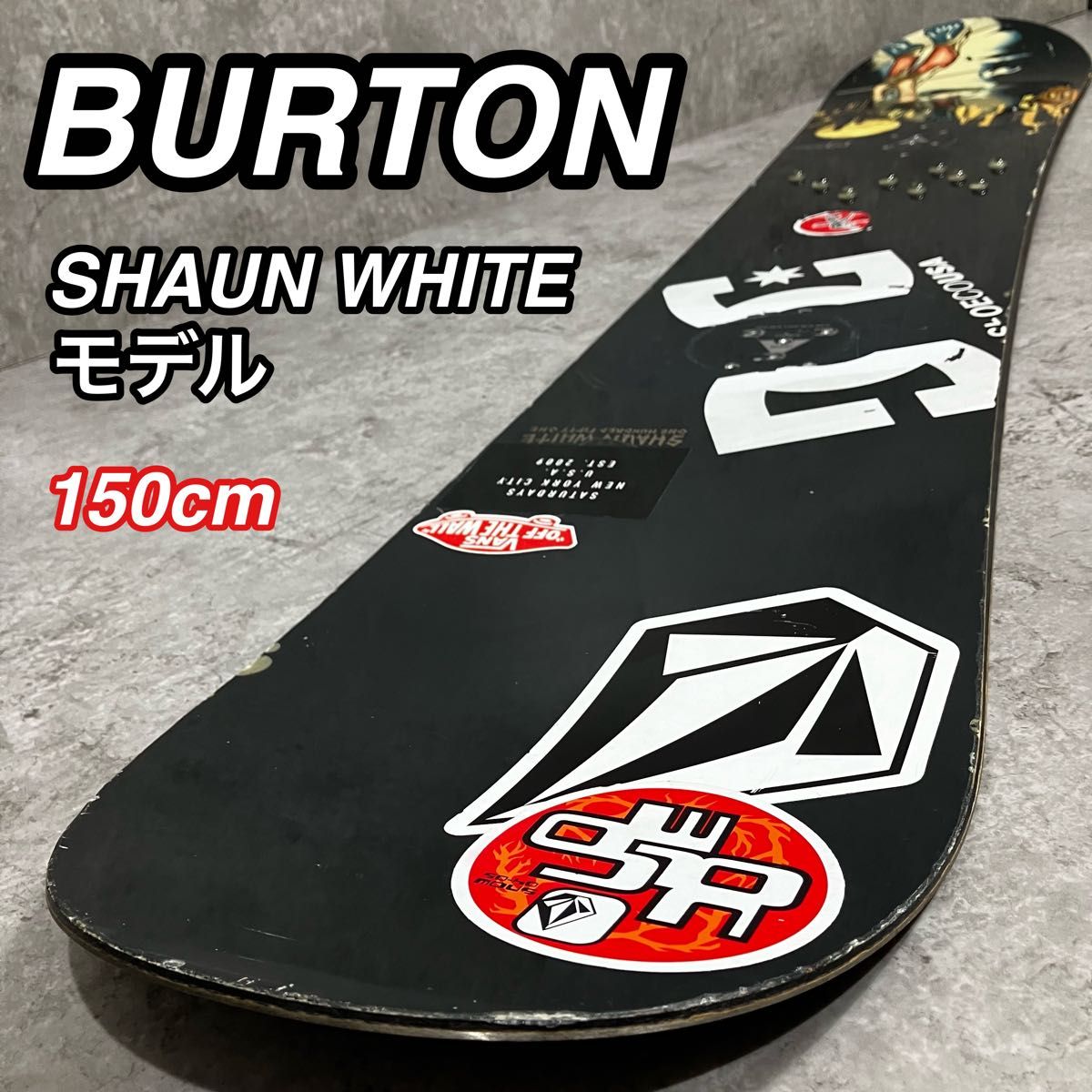 レア BURTON ショーンホワイトモデル 150cm スノーボード スノボ レア BURTON ショーンホワイトモデル 150cm スノーボード スノボ