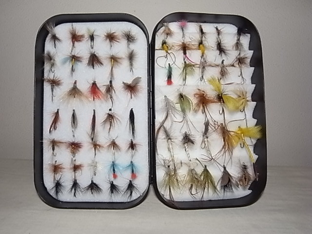 Recent years Wheatley Fly Box With 65 Flies Recent years Wheatley Fly Box With 65 Flies