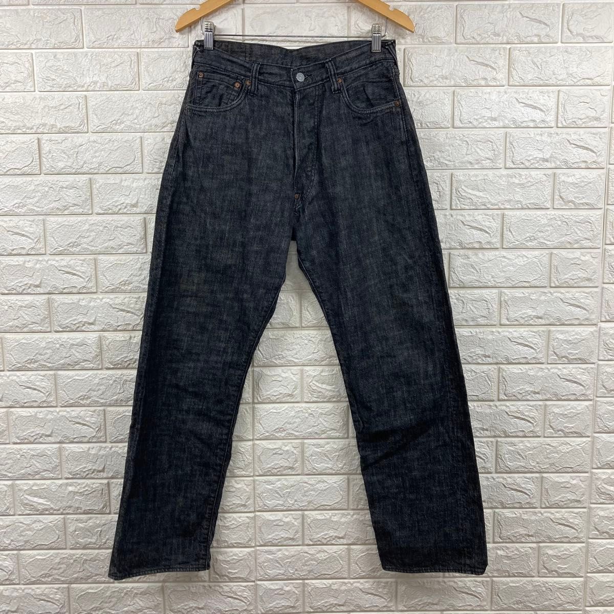 EVISU エヴィス NO 2 LOT2001 W32 先染め ブラック ジーンズ EVISU エヴィス NO 2 LOT2001 W32 先染め ブラック ジーンズ