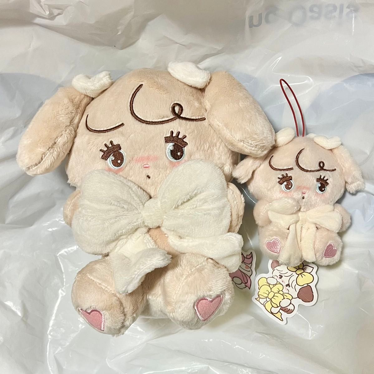 mikko characters 抱きしめ おリボン ぬいぐるみ マスコット mikko characters 抱きしめ おリボン ぬいぐるみ マスコット