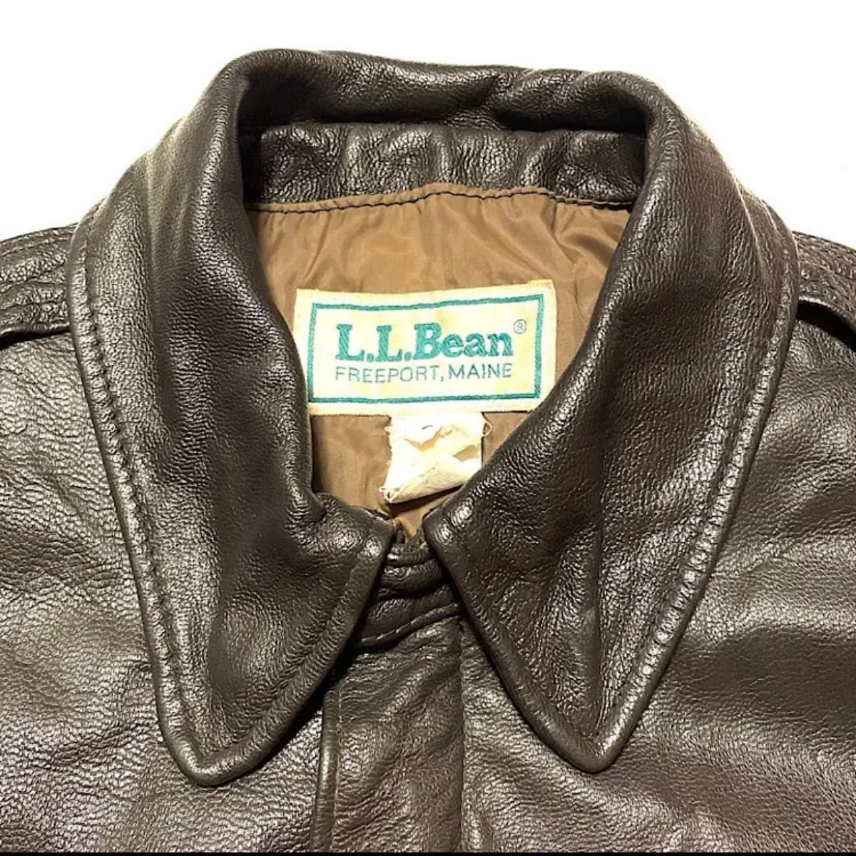 80s L L Bean エルエルビーン A-2 レザージャケット フライト 80s L L Bean エルエルビーン A-2 レザージャケット フライト