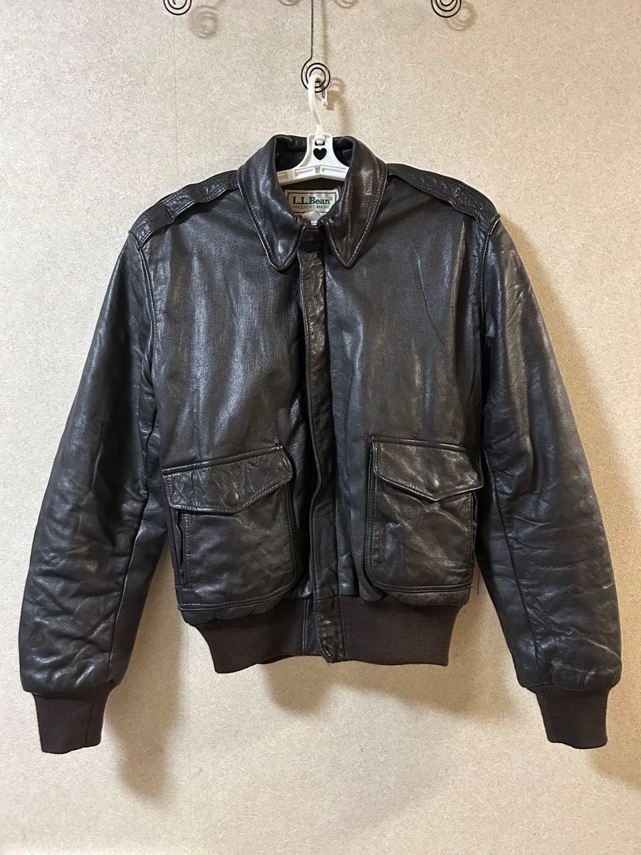80s L L Bean エルエルビーン A-2 レザージャケット フライト 80s L L Bean エルエルビーン A-2 レザージャケット フライト