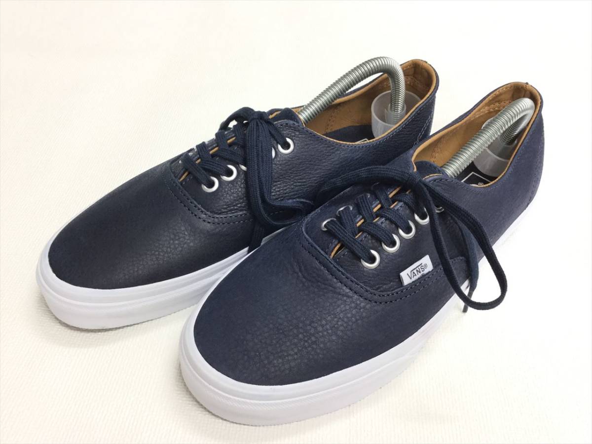 今ならほぼ即納! VANS オーセンティック 紺 レザー ネイビー US12 (30cm) アメリカ企画限定!! バンズ Authentic 30.0cm以上 今ならほぼ即納! VANS オーセンティック 紺 レザー ネイビー US12 (30cm) アメリカ企画限定!! バンズ Authentic 30.0cm以上