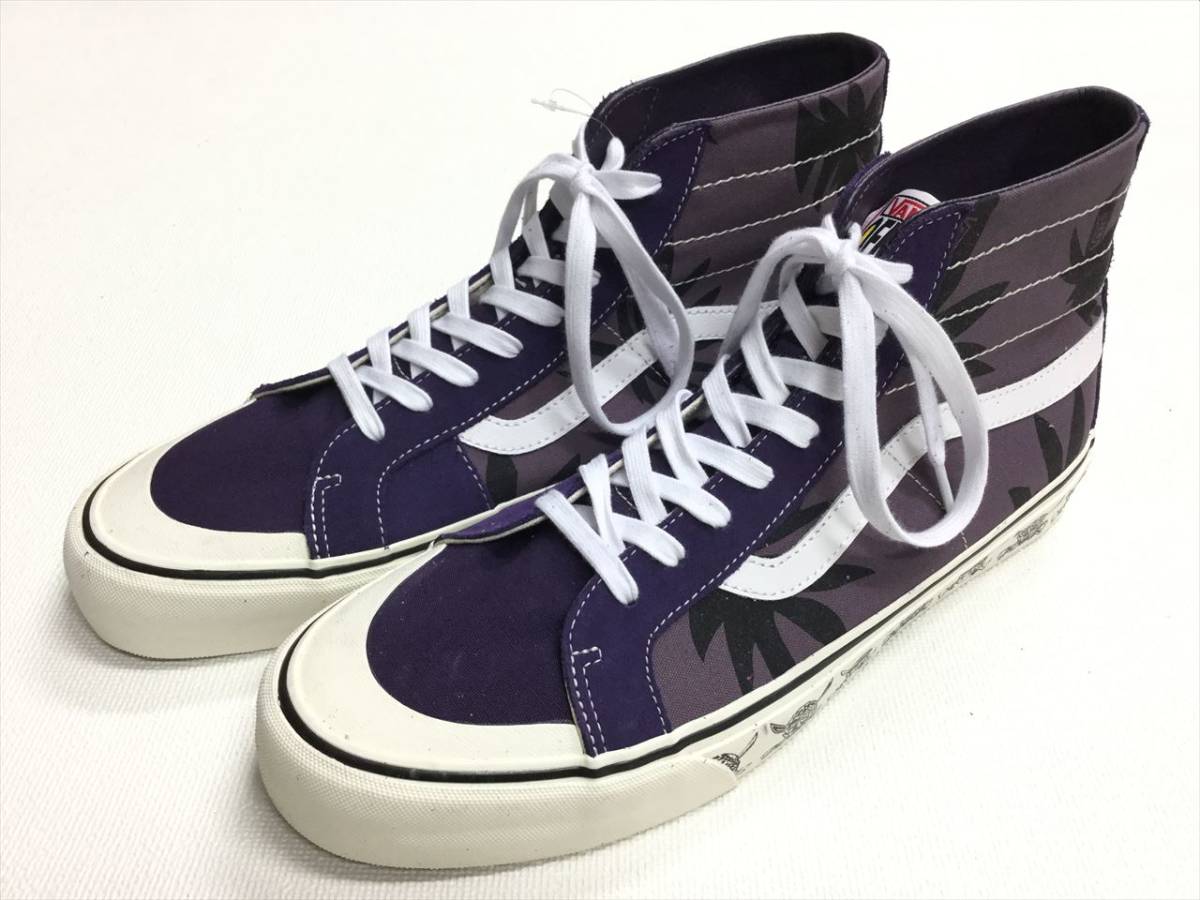 VANS レア!! SK-8 Hi 紫 スエード キャンバス ヘンプ スカルパイレーツ US11.5 (29.5cm) アメリカ企画限定!! バンズ ハイトップ