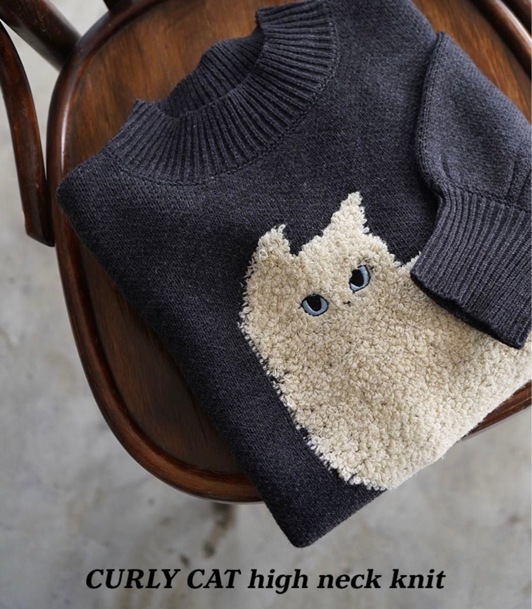 ねこちゃんセーター ニット 猫の刺繍ニット セーター トップス ねこちゃんセーター ニット 猫の刺繍ニット セーター トップス