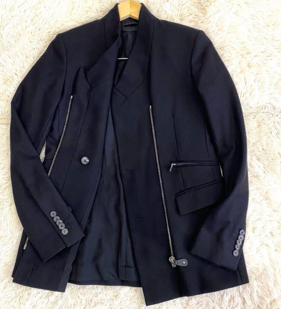 【美品】 DIESEL ディーゼル ブラックゴールド リブニット サイズ38 DIESEL BLACK GOLD ディーゼル カシミア ウール 美品 38