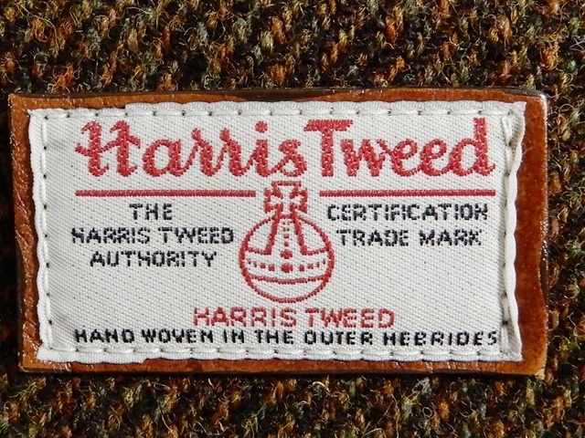 即決★DEUX MONCX Harris Tweed 別注★レザーコンビショルダーバッグ デュモンクス ハリスツイード コラボ メンズ 深緑 本革 カバン 本皮_画像9