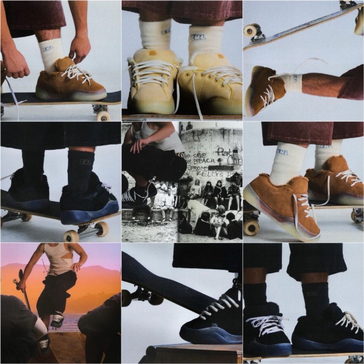 ERL 24SS skate suede sneaker vamps スニーカー 27 5cm 芸能人 ERL 24SS skate suede sneaker vamps スニーカー 27 5cm 芸能人