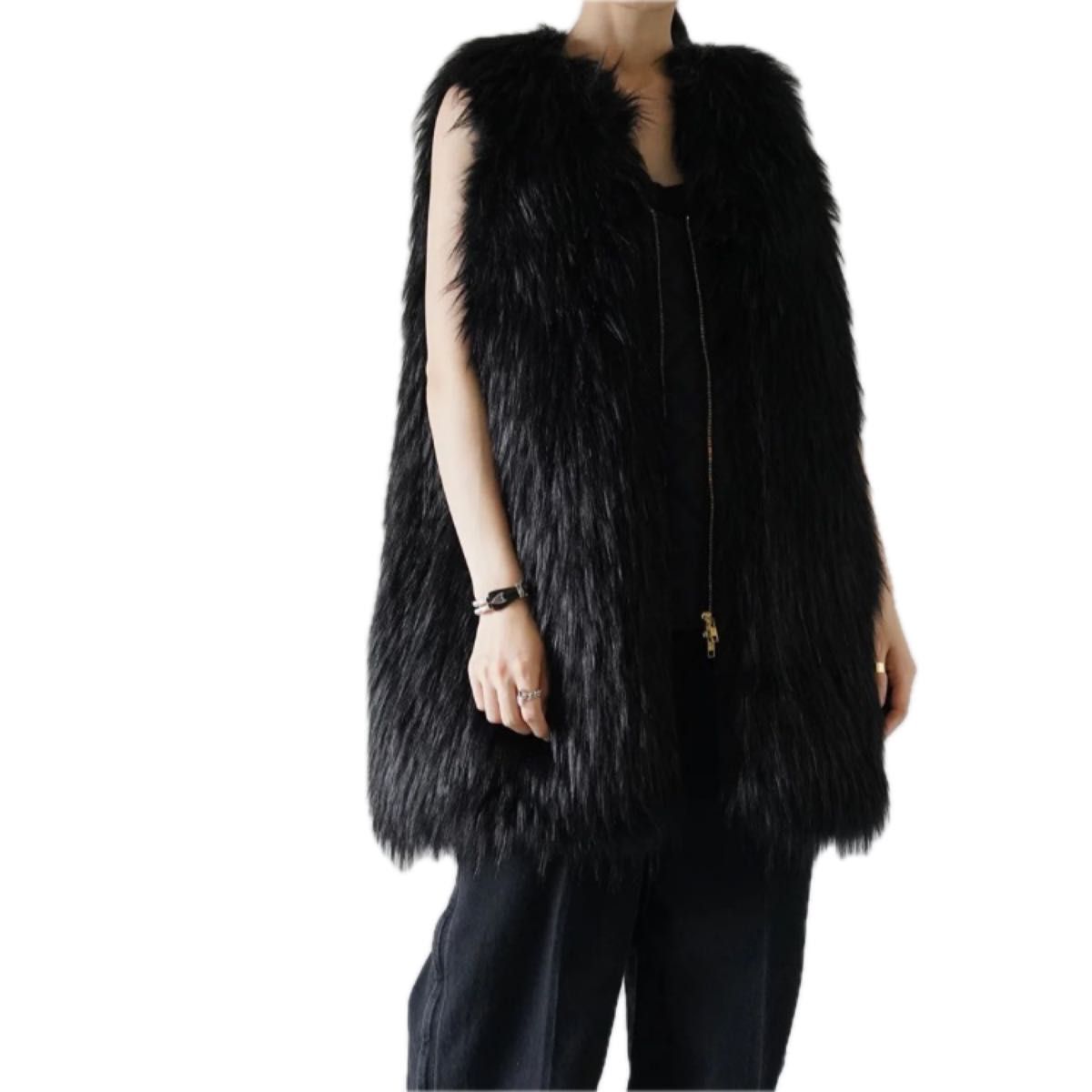 TOGA ARCHIVES 2点セット Fur Long Vest & Arm Cover アウター TOGA ARCHIVES 2点セット Fur Long Vest & Arm Cover アウター