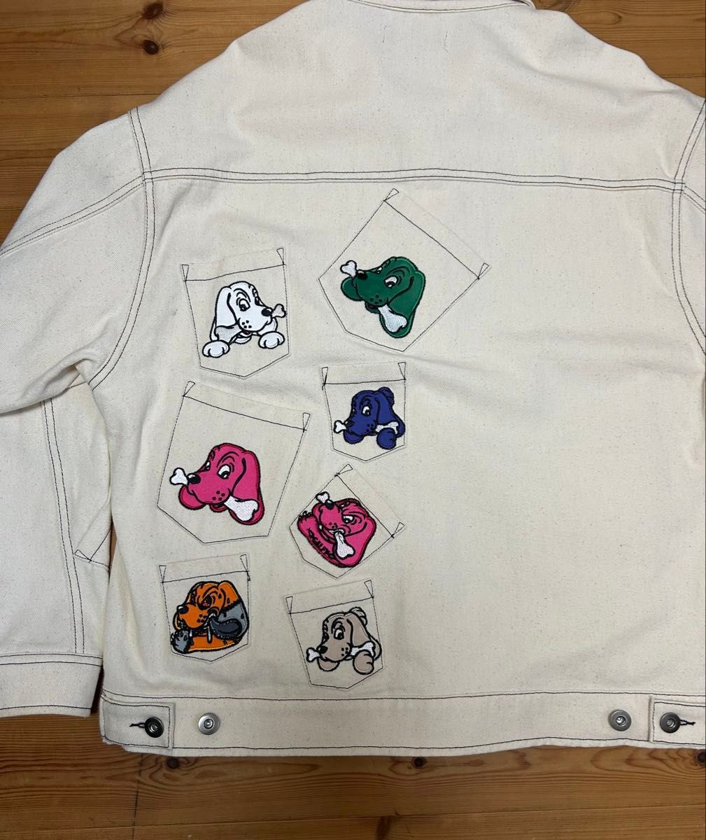 MeetsAnswer×GALFYコラボ メニーポケットGジャン オフホワイト MeetsAnswer×GALFYコラボ メニーポケットGジャン オフホワイト