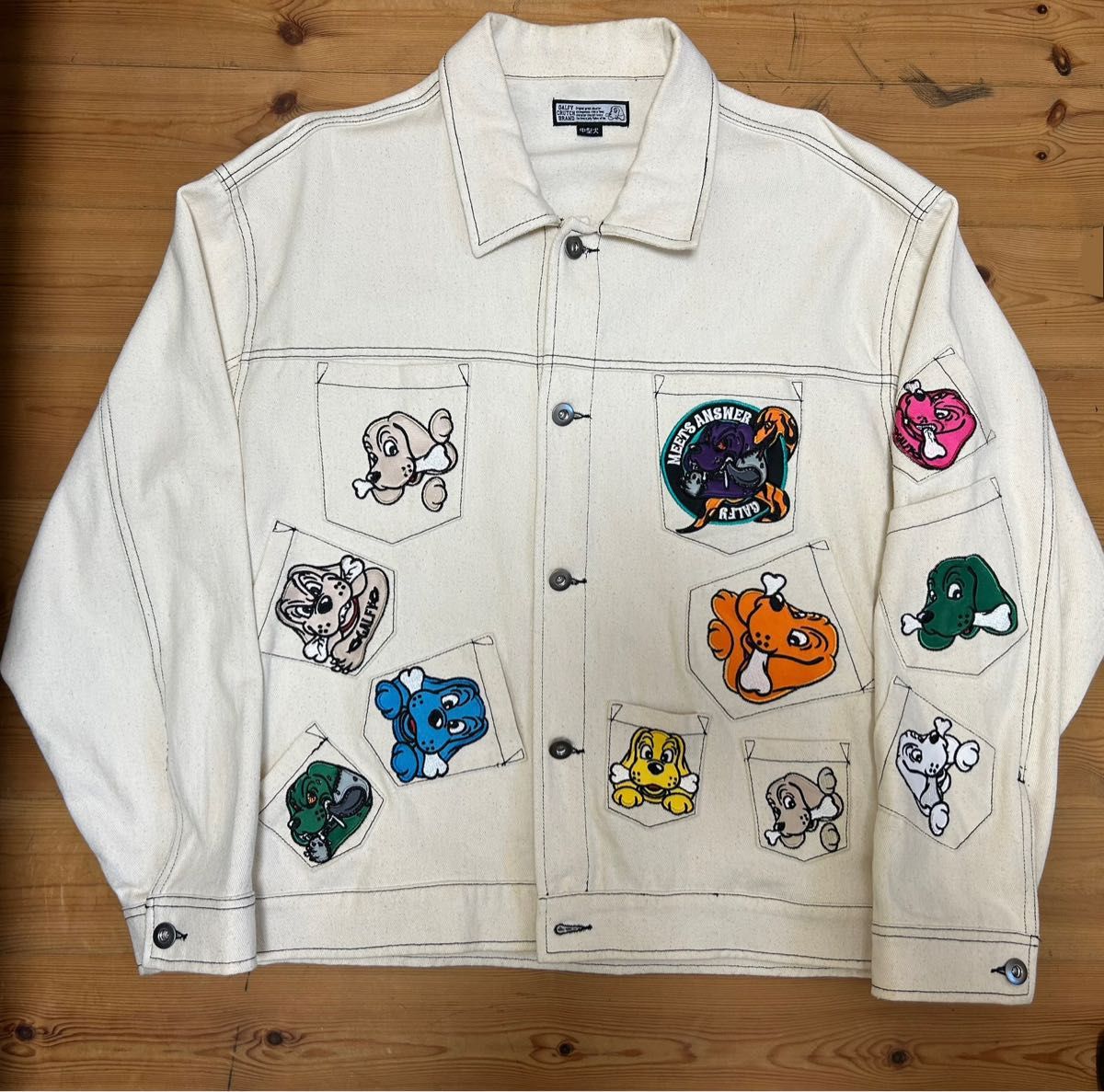 MeetsAnswer×GALFYコラボ メニーポケットGジャン オフホワイト MeetsAnswer×GALFYコラボ メニーポケットGジャン オフホワイト