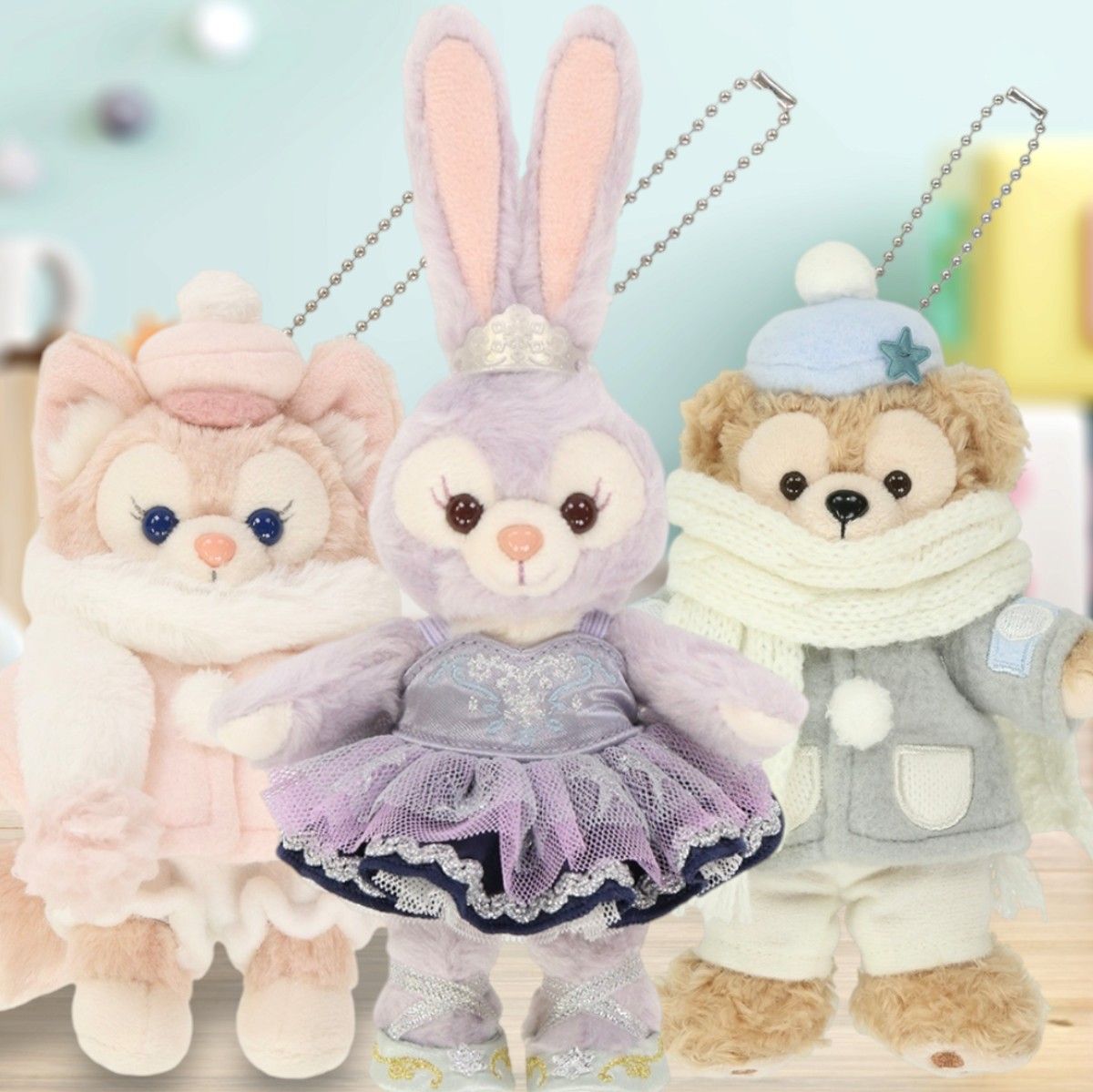 TDS ディズニーシー ダンシング・スノーフレークス☆ステラルー ダッフィー リーナベル☆ぬいぐるみバッジ TDS ディズニーシー ダンシング・スノーフレークス☆ステラルー ダッフィー リーナベル☆ぬいぐるみバッジ