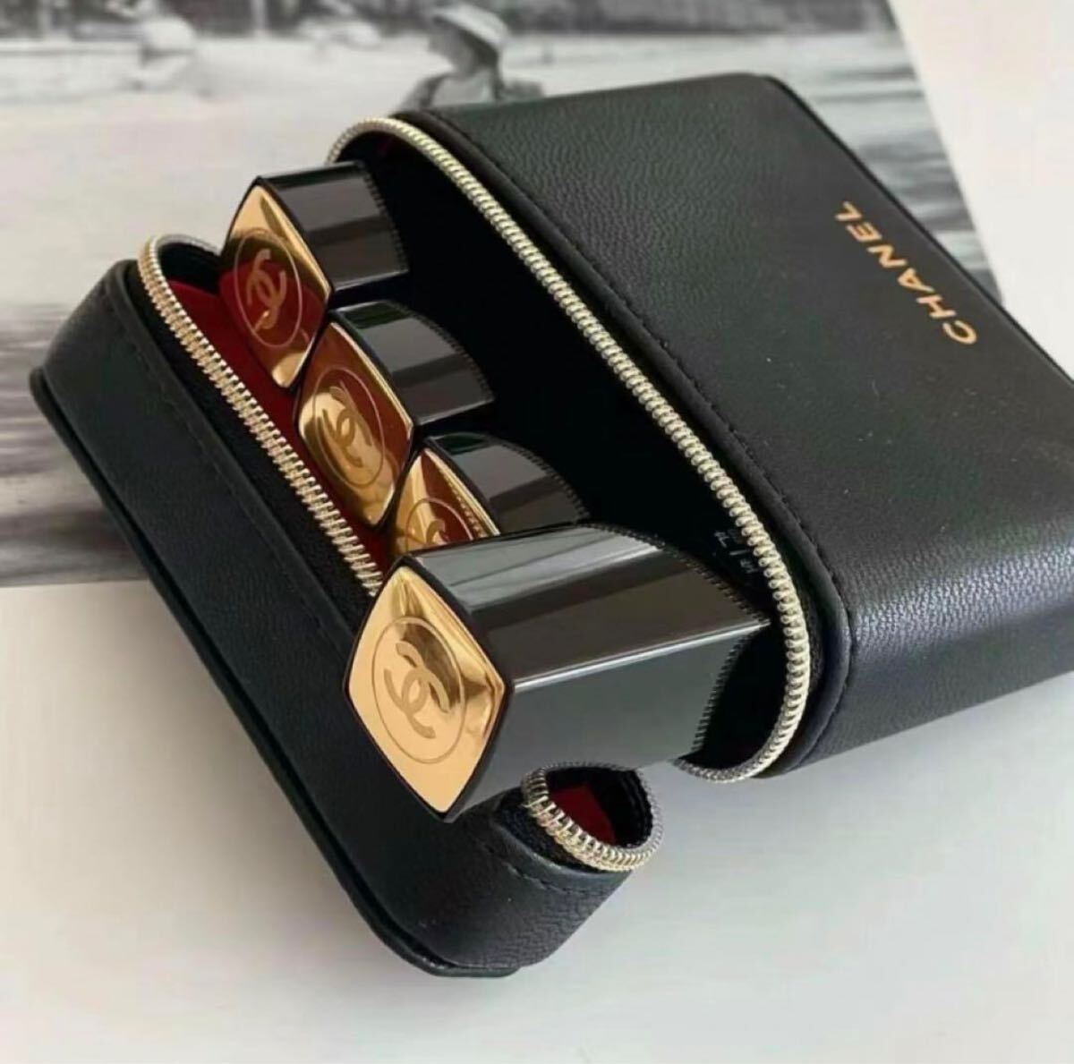 チェーン・箱付CHANELルージュアリュールヴェルヴェトの チェーン・箱付CHANELルージュアリュールヴェルヴェトの