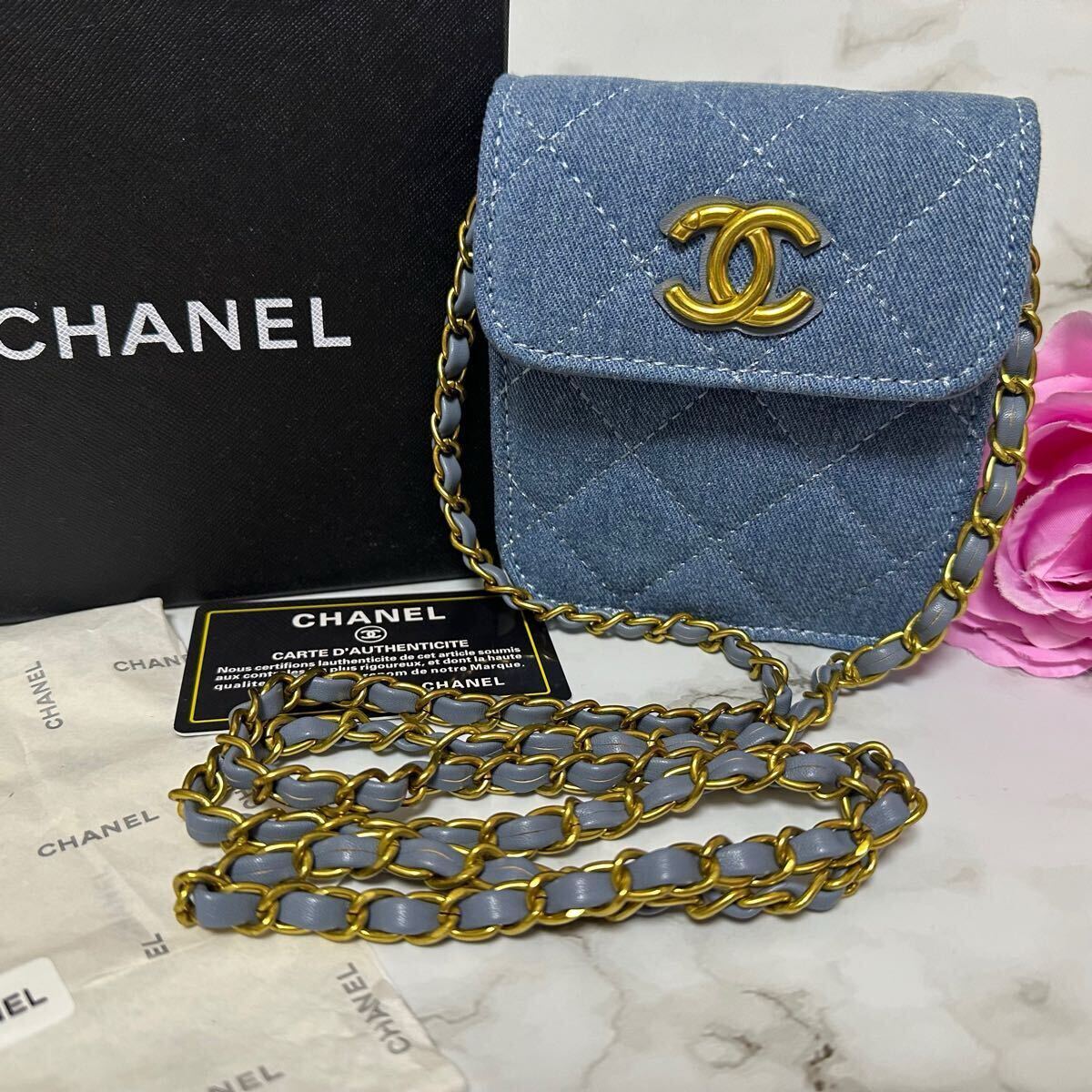 Yahoo!オークション - 新品 CHANEL シャネル ノベルティ デニム Yahoo!オークション - 新品 CHANEL シャネル ノベルティ デニム