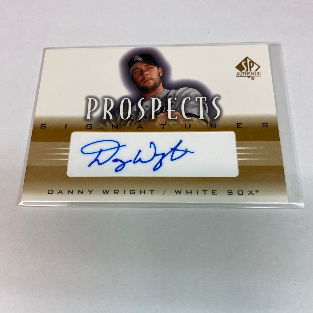 Danny Wright RC 2002 UD SP Authentic Prospects auto_画像1