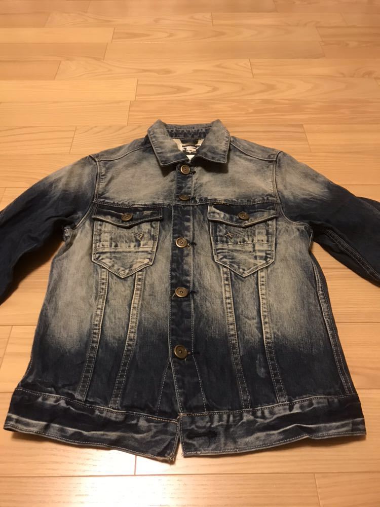 良品☆G-STAR RAW／ジースター ロウ サイズS ヴィンテージウォッシュVINTAGE USED加工 デニムARCジャケット 3D&シンチバック付 ジージャン_画像3