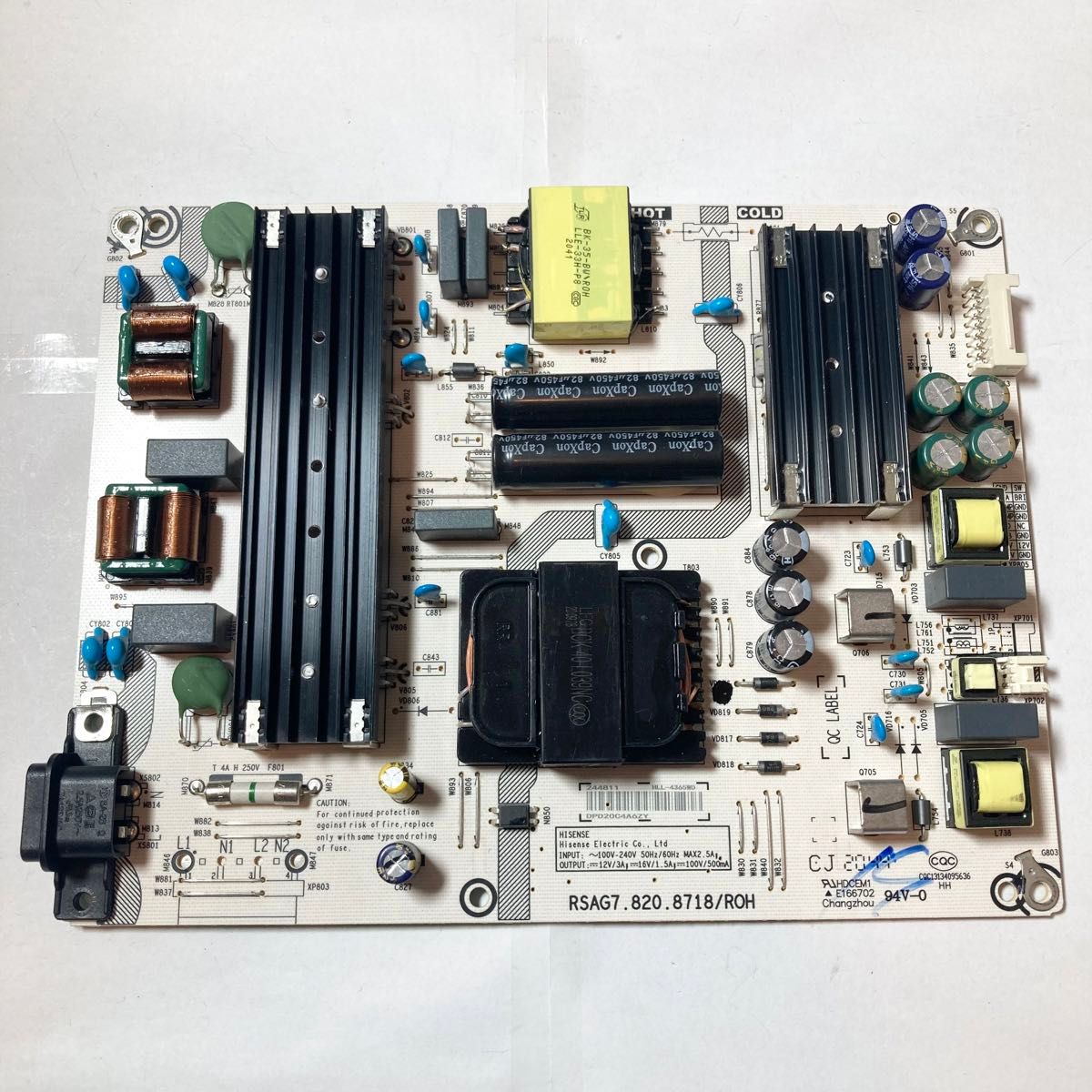 TOSHIBA REGZA 液晶テレビ 50C340X 2020年製 電源基板 修理交換 TOSHIBA REGZA 液晶テレビ 50C340X 2020年製 電源基板 修理交換