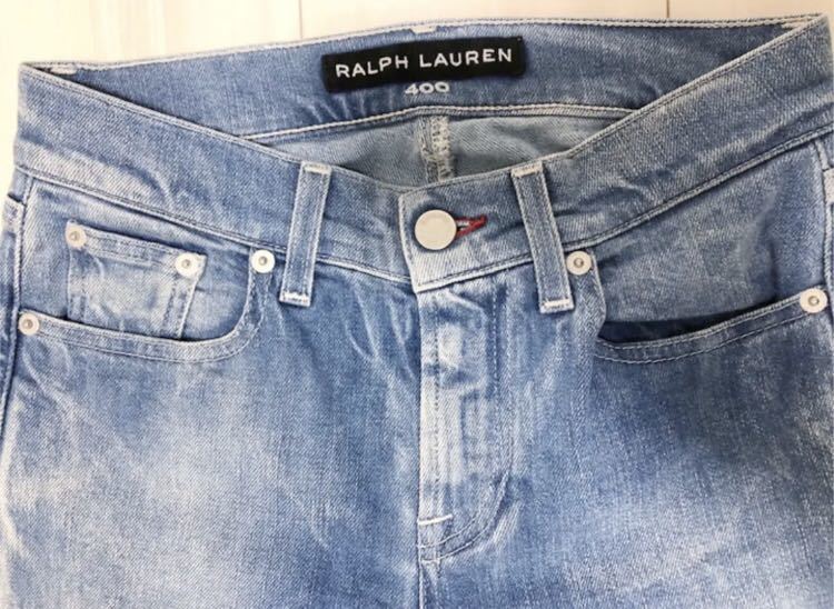 *RALPH LAUREN Ralph Lauren bleach processing skinny tapered prompt decision *