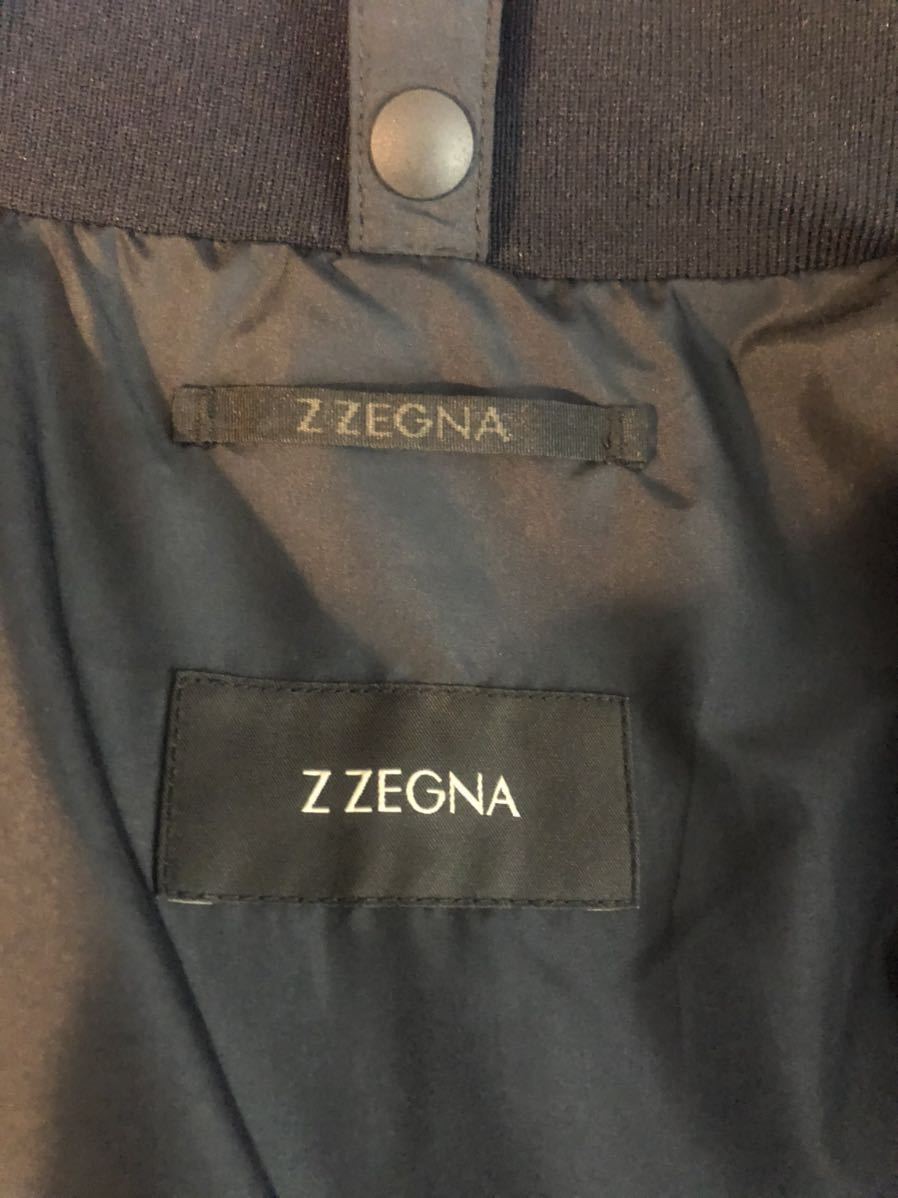 (G) высококлассный прекрасный товар Z ZEGNAji- Zegna мужской черный 2WAY soft ракушка пуховик наружный верхняя одежда M надпись 