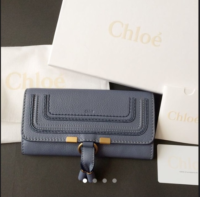 本物新品に近い超美品 限定色 CHLOE クロエ 本革長財布 スペイン製 www