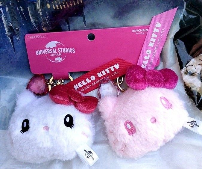 USJ ハローキティ キティ マスコット キーホルダー セット USJ ハローキティ キティ マスコット キーホルダー セット