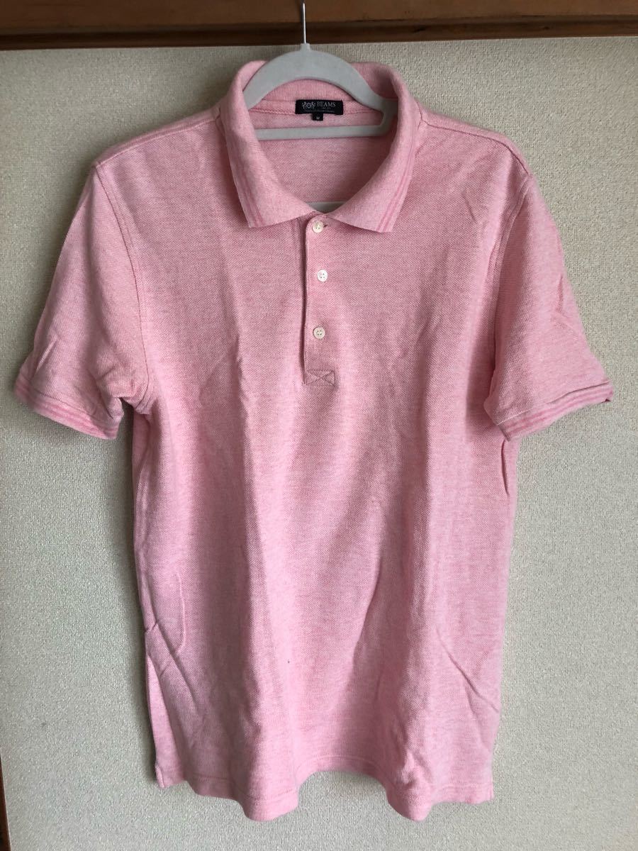 BEAMS ポロシャツ Ｍサイズ ピンク