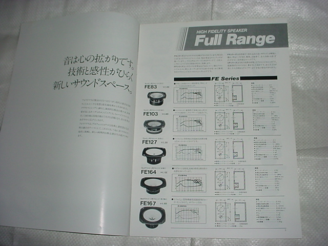 1985年　フォステクス　スピーカーユニットの総合カタログ_画像2
