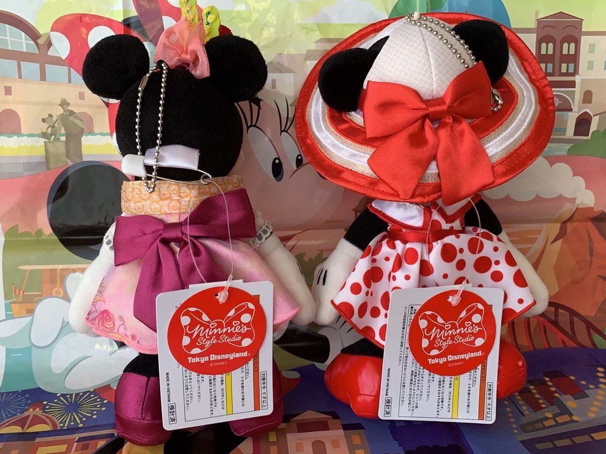 ミニーのスタイルスタジオ ミニスタ ミニー ぬいぐるみバッジ 春 ミニーのスタイルスタジオ ミニスタ ミニー ぬいぐるみバッジ 春