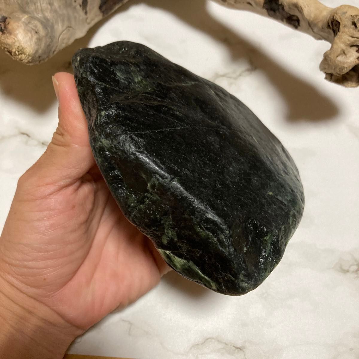 長崎産 蛇紋石 12cm/12cm/6cm 天然石 観賞用 置物 標本 長崎産 蛇紋石 12cm/12cm/6cm 天然石 観賞用 置物 標本