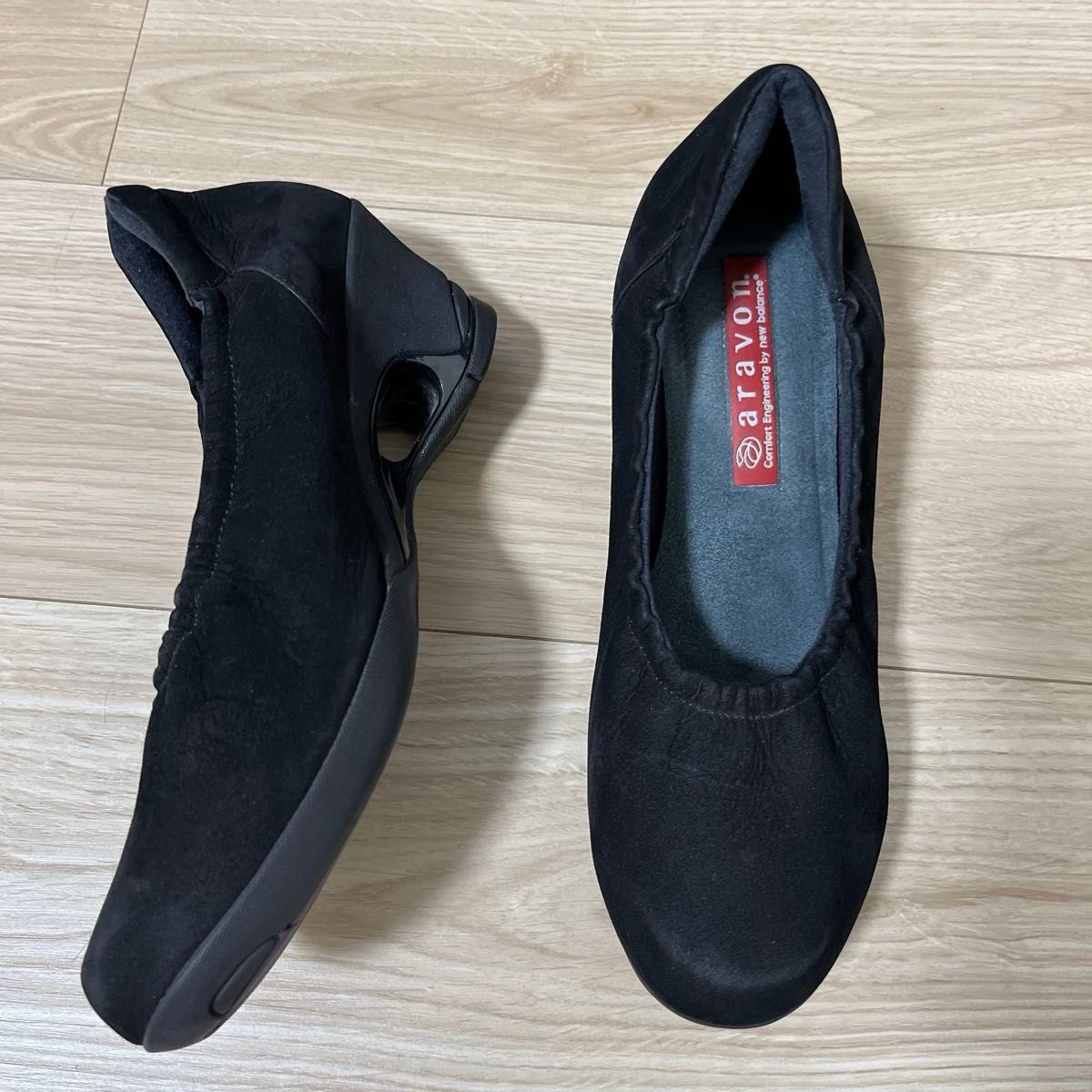 ゆっぽ様Aravon New Balance レザーパンプス 23cm ブラック - 靴 ゆっぽ様Aravon New Balance レザーパンプス 23cm ブラック - 靴