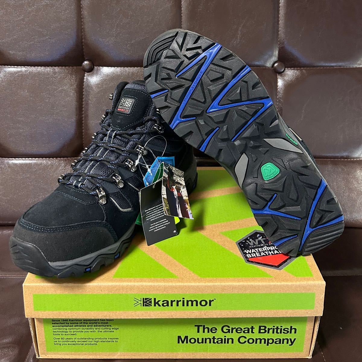  новый товар!Karrimor Karrimor Mount Mid9weathertite натуральная кожа водонепроницаемый походная обувь 28cm темно-синий weathertite водонепроницаемый DYNAGRIP подошва 