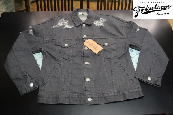 FINDERS KEEPERS ファインダーズキーパーズ FK-TRUCKER JKT ドロップショルダー トラッカージャケット デニムジャケット Ｌ 日本製 未着用