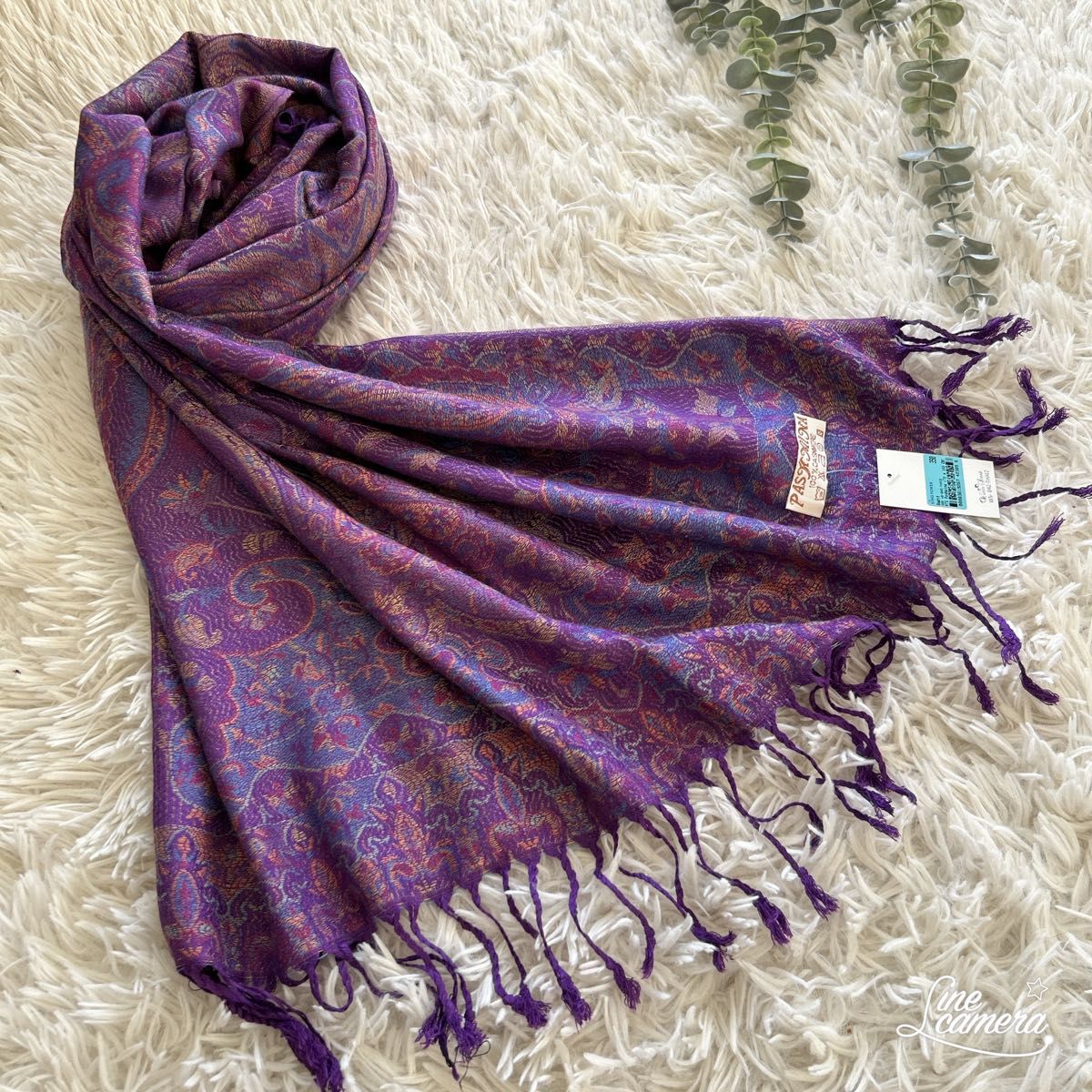 新品 タグ付き PASHMINA パシュミナ ストール カシミヤ100 新品 タグ付き PASHMINA パシュミナ ストール カシミヤ100