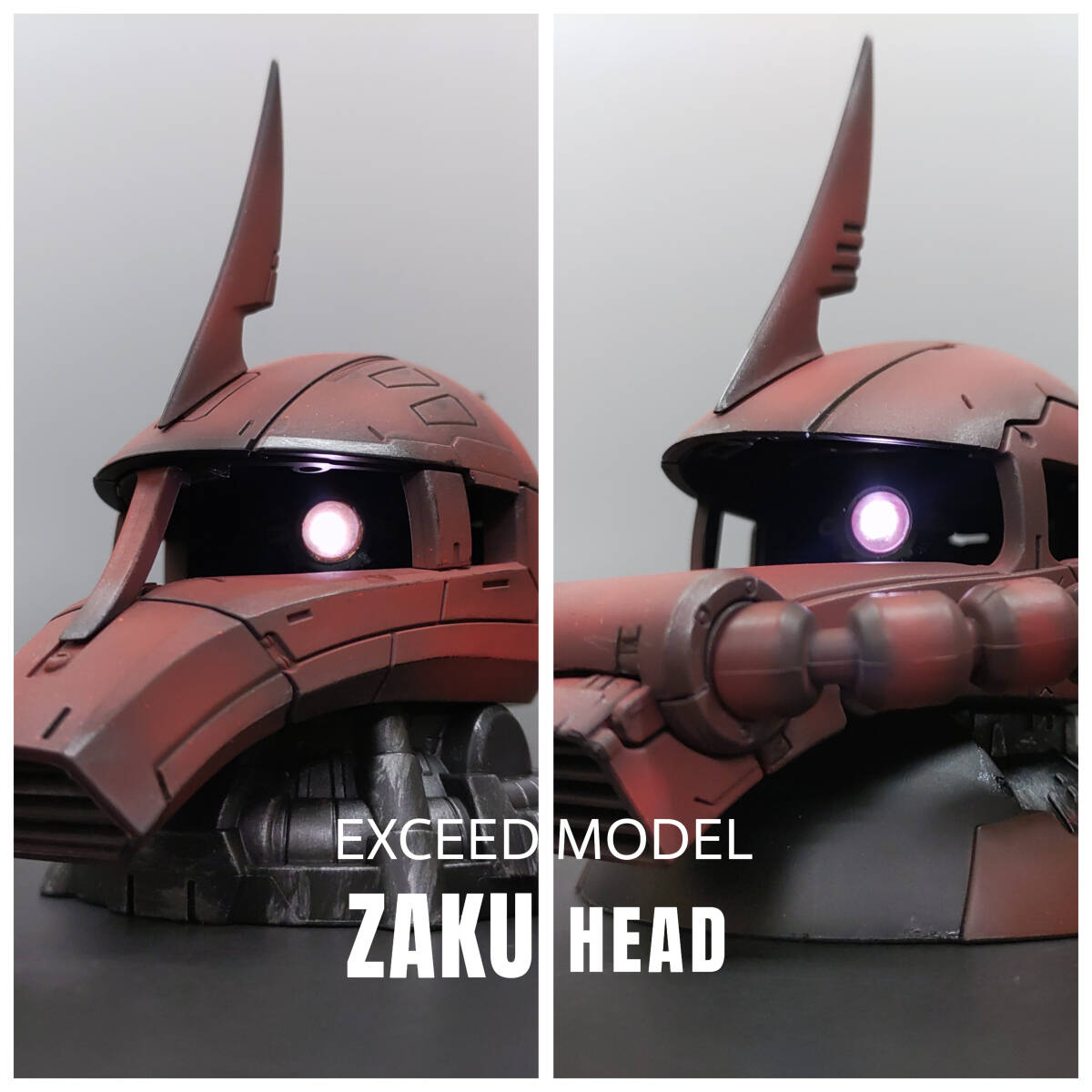 EXCEED MODEL ザクヘッド 「ザクⅡ」「ザクⅠ」 2体セット 塗装完成品 ガンダム 完成品 機動戦士ガンダム