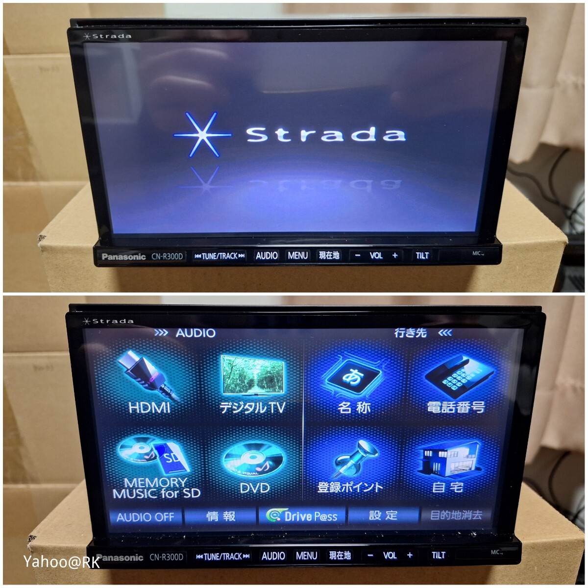 Panasonic ナビ ストラーダ 型式 CN-R300D DVD再生 テレビ Panasonic ナビ ストラーダ 型式 CN-R300D DVD再生 テレビ