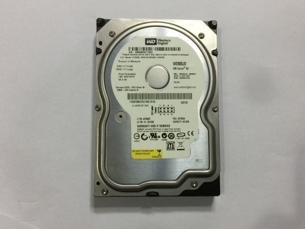 GG.HDD　80GB　WD WD800JD　 クリスタルD 注意　 フォーマット済　　BO273_画像1