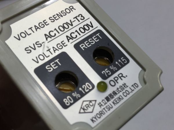 電子部品、パーツなど・・/　　VOLTAGEセンサー　SVS-AC100V-T3 KYORITSU 　 WJ07H_画像8