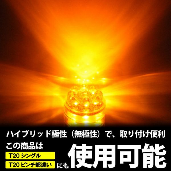 LED 孫市屋 LH21-A T20ダブル-21LED-アンバー_画像2