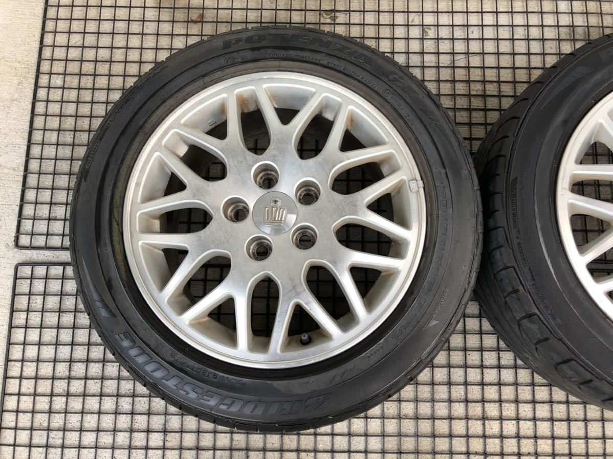 トヨタ 17クラウン 純正 225/50R16 7.5J+55 5穴 PCD 114.3 16インチ タイヤホイール 2本セット 17_画像3