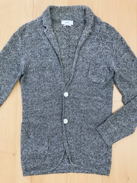 SHIPS* knitted cardigan jacket * Mix gray *S