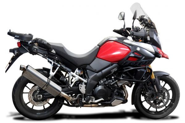 DELKEVIC スリップオンステンレストライオーバルマフラー★SUZUKI DL1000 VSTROM 2014-2018 420mm KIT14FNの画像3