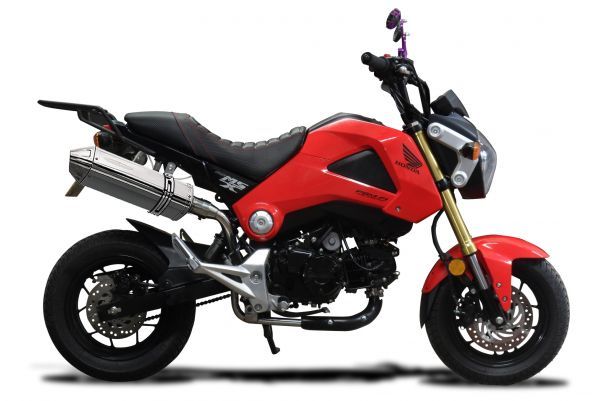 DELKEVIC スリップオンステンレストライオーバルマフラー★HONDA MSX125 GROM TAIL TIDY 2013-2015 320mm KIT12G2_画像3