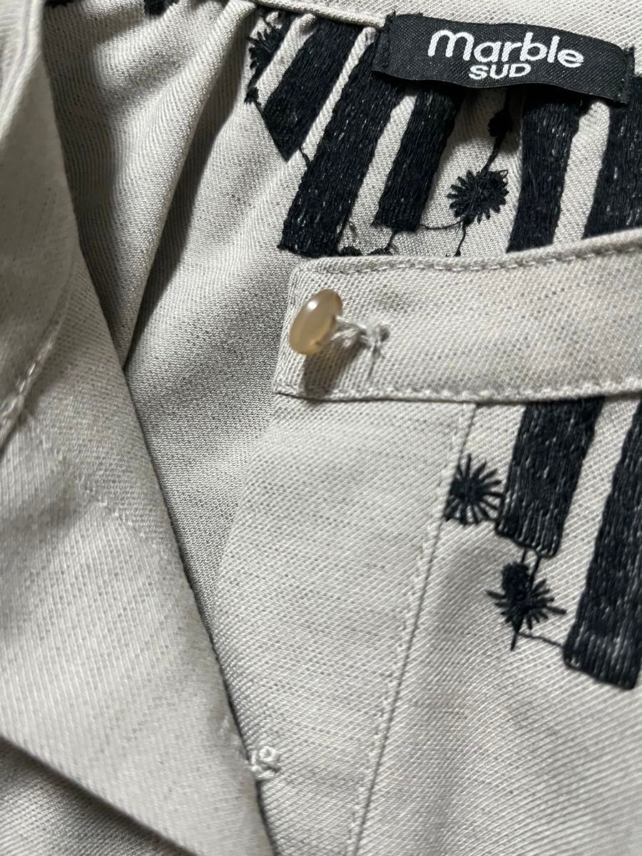 月末お値下げ マーブルシュッド marble SUD 刺繍 ブラウス 月末お値下げ マーブルシュッド marble SUD 刺繍 ブラウス