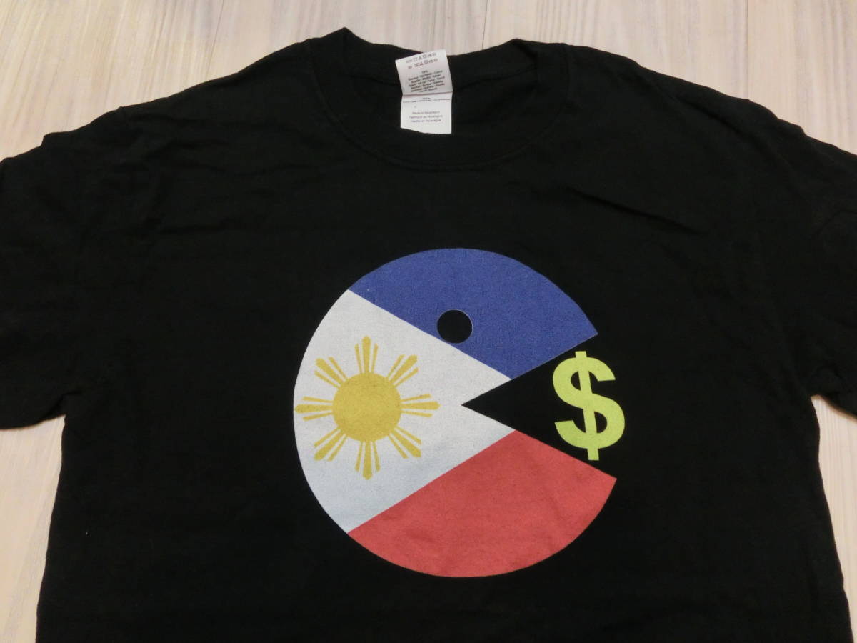 マニー・パッキャオ×パックマン PAC-MAN ボクシング Tシャツ Sサイズ Manny Pacquiao ナムコ 古着ゲーム キャラクター USA_画像2