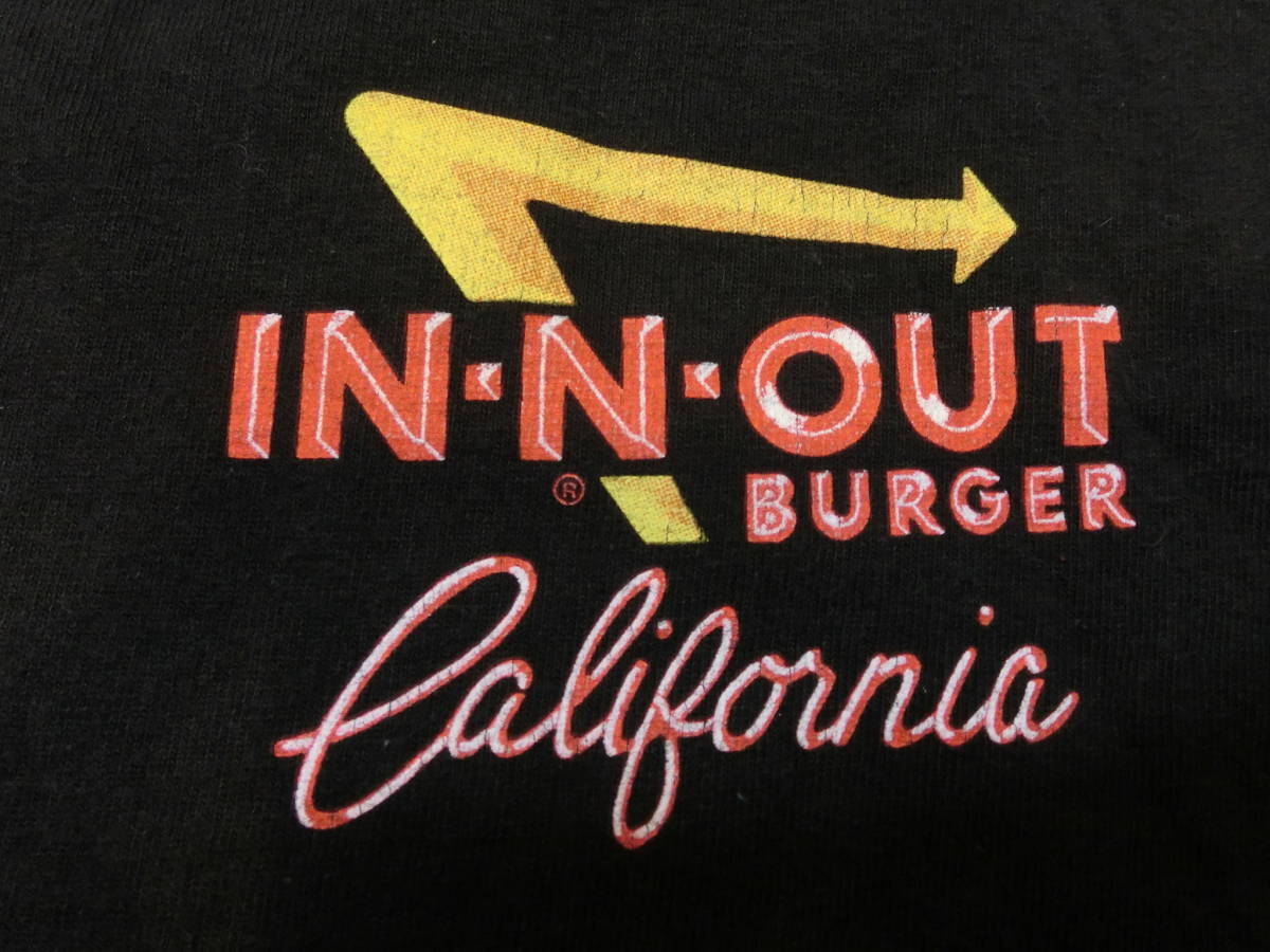 USA IN-N-OUT BURGER Tシャツ インアンドアウトバーガー インアウトバーガーアメリカ企業物 アドバタイジング ハンバーガー カリフォルニア_画像5