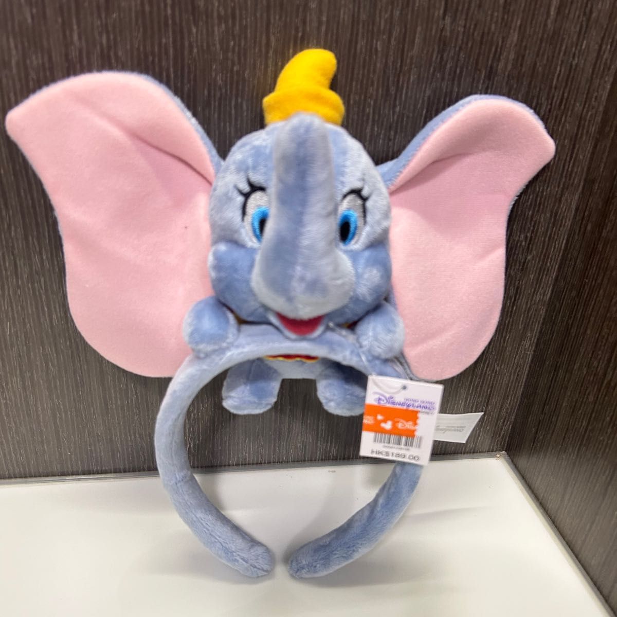 香港ディズニー ダンボ ぬいぐるみカチューシャ 新品タグ付き 香港ディズニー ダンボ ぬいぐるみカチューシャ 新品タグ付き